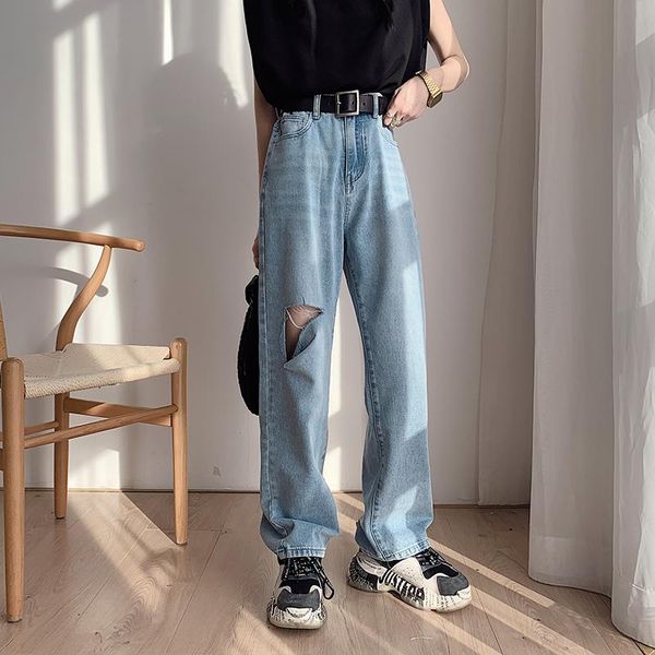 women's jeans wide leg sweatpants for women punk clothes streetwear low waist home harajuku office 2021, Blue
women's jeans wide leg sweatpants for women punk clothes streetwear low waist home harajuku office 2021, Blue