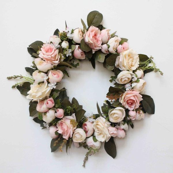 decorative flowers & wreaths simulation roll edge rose fake flower wreath door decoration wedding wall hanging garland home living room
decorative flowers & wreaths simulation roll edge rose fake flower wreath door decoration wedding wall hanging garland home living room
