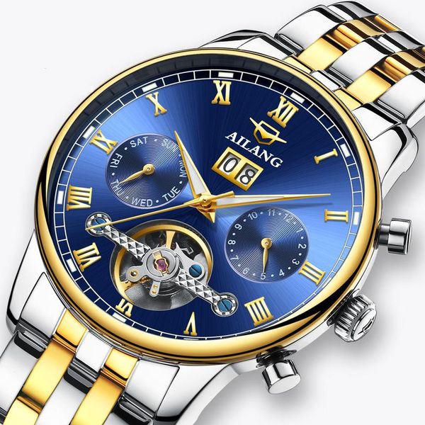 wristwatches ailang men's watch mechanical automatic hollow blue dial waterproof luminous fashion watches luxury brand 8823b, Slivery;brown
wristwatches ailang men's watch mechanical automatic hollow blue dial waterproof luminous fashion watches luxury brand 8823b, Slivery;brown