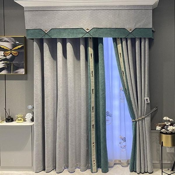 curtain & drapes european-style for living room bedroom dining tulle in kitchen set curtains the modern high blackout