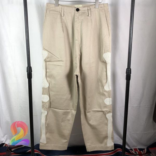 men's suits & blazers women's kapital pants autumn tide brand bone embroidered casual trousers oversize loose wide-leg overalls, White;black
men's suits & blazers women's kapital pants autumn tide brand bone embroidered casual trousers oversize loose wide-leg overalls, White;black
