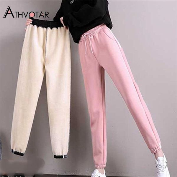 athvotar thicken leggings women winter warm high waist thermal casual elasticity loose legging 211215, Black
athvotar thicken leggings women winter warm high waist thermal casual elasticity loose legging 211215, Black