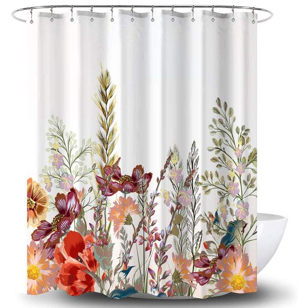 floral fabric shower curtain with hookswaterproof polyester watercolor decorative bathroom curtain colorful flower botanical
floral fabric shower curtain with hookswaterproof polyester watercolor decorative bathroom curtain colorful flower botanical