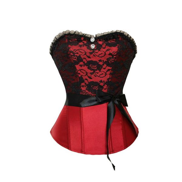 bustiers & corsets women vintage sweet lace up bow overbust and korset bodysuit shaperwear coletes party s-2xl, Black;white
bustiers & corsets women vintage sweet lace up bow overbust and korset bodysuit shaperwear coletes party s-2xl, Black;white