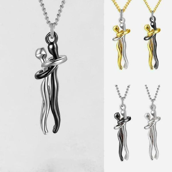 pendant necklaces affectionate couple hug necklace love pendants valentine's day couples jewelry gift fashion, Silver
pendant necklaces affectionate couple hug necklace love pendants valentine's day couples jewelry gift fashion, Silver