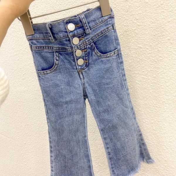 spring autumn girls denim pants baby flare trousers kids bottoms children slit ripped tassel elastic 1-9 jeans, Blue
spring autumn girls denim pants baby flare trousers kids bottoms children slit ripped tassel elastic 1-9 jeans, Blue