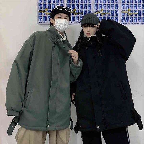 women's down & parkas vintage lambwool jacket for women spring loose stand collar zipper solid coat versatile cotton padded clothe, Black
women's down & parkas vintage lambwool jacket for women spring loose stand collar zipper solid coat versatile cotton padded clothe, Black