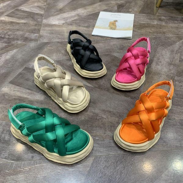 sandals 2021 summer flat open toe fashion solid color comfortable outdoor women's shoes sandalias de mujer, Black
sandals 2021 summer flat open toe fashion solid color comfortable outdoor women's shoes sandalias de mujer, Black