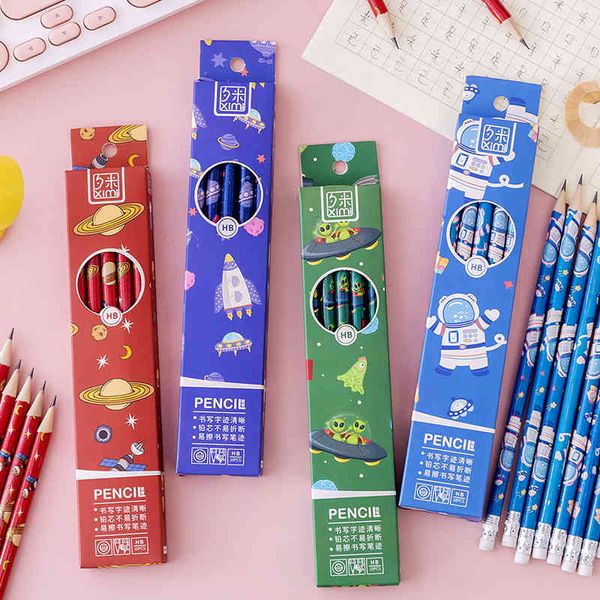boxed 10 planet hb pencils for primary school students writing with erasers stationery priz opening gifts, Black;red
boxed 10 planet hb pencils for primary school students writing with erasers stationery priz opening gifts, Black;red