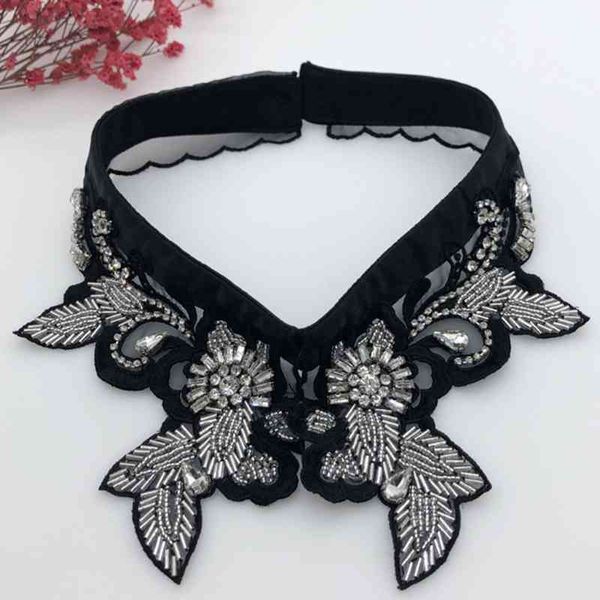 luxurious jewelry decorative false collar necklace dickey handmade beading leaves pattern embroidery choker half shirt, Blue;purple
luxurious jewelry decorative false collar necklace dickey handmade beading leaves pattern embroidery choker half shirt, Blue;purple