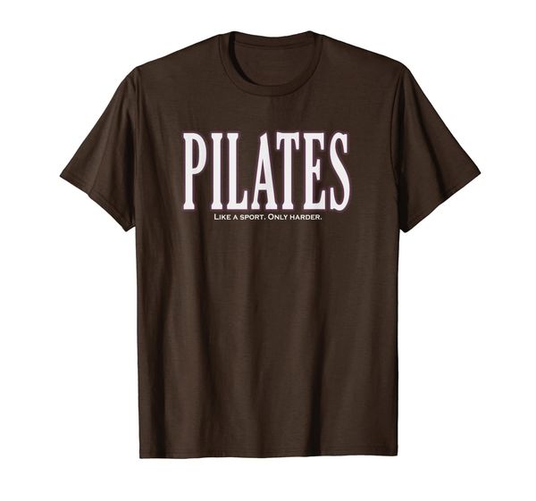 pilates like a sport only harder fitness class gym t-shirt, White;black 
pilates like a sport only harder fitness class gym t-shirt, White;black