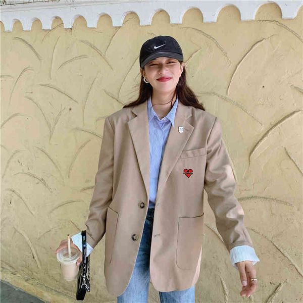 suits embroidered heart suit jackets fashion korean minimalist casual loose women's straight-line blazers streetwear jacket qzli, White;black
suits embroidered heart suit jackets fashion korean minimalist casual loose women's straight-line blazers streetwear jacket qzli, White;black