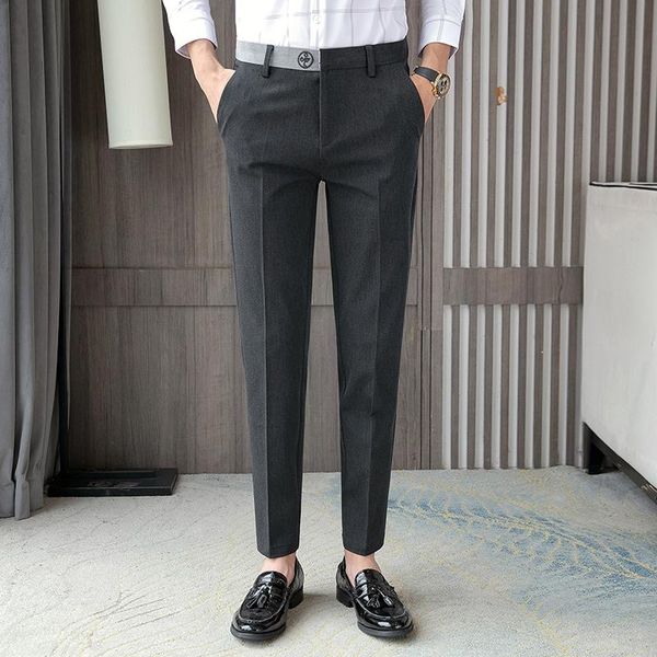 men's suits & blazers 2021 autumn men suit pants fashion casual business dress slim office social wedding trousers streetwear pantalon, White;black
men's suits & blazers 2021 autumn men suit pants fashion casual business dress slim office social wedding trousers streetwear pantalon, White;black
