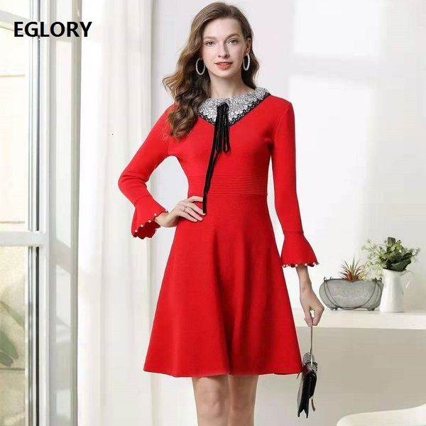 capris sweater 2021 spring autumn casual vestidos women color block lace patchwork flare sleeve black red, Black;gray
capris sweater 2021 spring autumn casual vestidos women color block lace patchwork flare sleeve black red, Black;gray