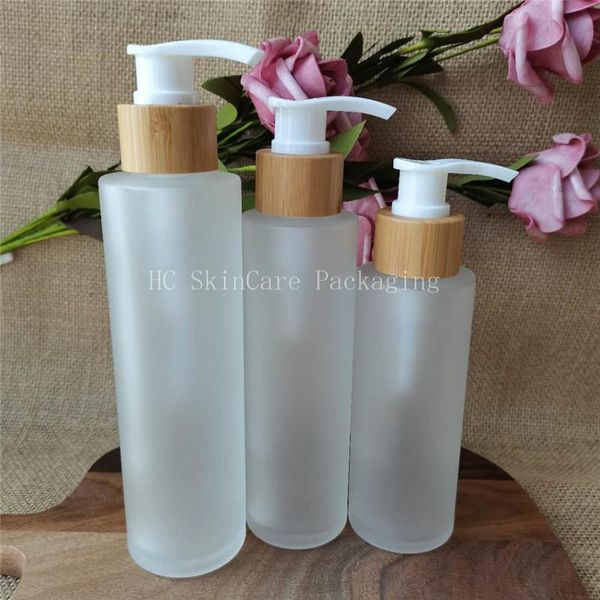 storage bottles & jars whoelsale 100/120/150ml matte glass bamboo cap lid lotion pump cosmetic container packaging shampoo bottle
storage bottles & jars whoelsale 100/120/150ml matte glass bamboo cap lid lotion pump cosmetic container packaging shampoo bottle