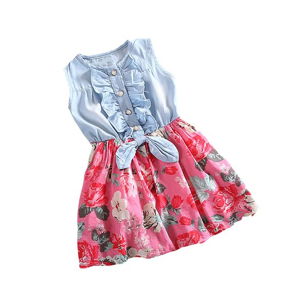 2021 summer korean childrens clothes good quality girls flower printed cotton sand-washed denim round neck sleeveless dress, Red;yellow
2021 summer korean childrens clothes good quality girls flower printed cotton sand-washed denim round neck sleeveless dress, Red;yellow