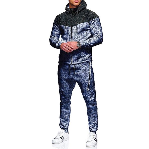running sets 2021 men fashion sporting suit brand patchwork zipper sweatshirt +sweatpants mens clothing 2 pieces slim tracksuit, Black;blue
running sets 2021 men fashion sporting suit brand patchwork zipper sweatshirt +sweatpants mens clothing 2 pieces slim tracksuit, Black;blue