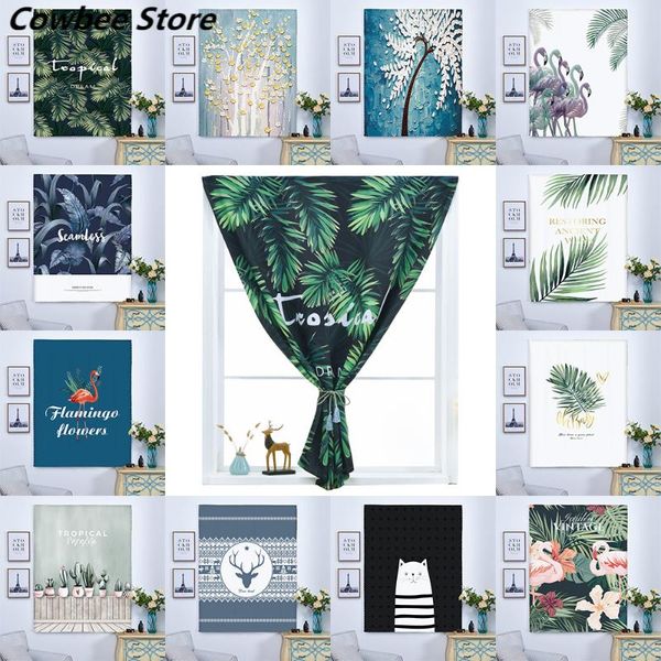 curtain & drapes blackout curtains punch-easy install short green plant leaves living room bedroom window treatments
curtain & drapes blackout curtains punch-easy install short green plant leaves living room bedroom window treatments