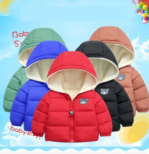 3-7 years old children's down cotton coat autumn winter hooded thick warm bear cartoon boys and girls baby jacket, Blue;gray
3-7 years old children's down cotton coat autumn winter hooded thick warm bear cartoon boys and girls baby jacket, Blue;gray