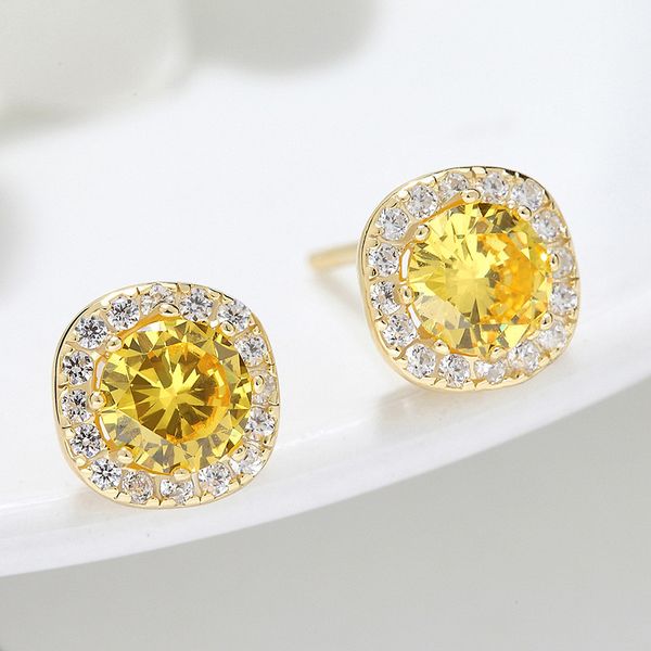 fashion citrine yellow crystal zircon diamonds gemstones stud earrings for women 14k gold color jewelry bijoux party accessories, Golden;silver
fashion citrine yellow crystal zircon diamonds gemstones stud earrings for women 14k gold color jewelry bijoux party accessories, Golden;silver