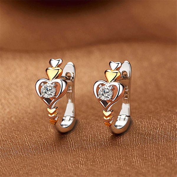 love elegant heart wedding charm female white around crystals vintage gold color small hook earrings for women, Golden
love elegant heart wedding charm female white around crystals vintage gold color small hook earrings for women, Golden