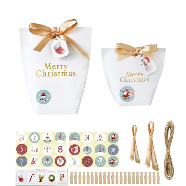 gift wrap 24 sets christmas bags cookies packaging bag creative party candy box for favor supplies
gift wrap 24 sets christmas bags cookies packaging bag creative party candy box for favor supplies
