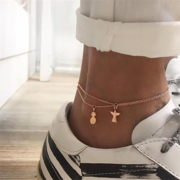 anklets multilayer pineapple angel chain anklet ankle bracelet barefoot sandal beach foot jewelry adjustable for women, Red;blue
anklets multilayer pineapple angel chain anklet ankle bracelet barefoot sandal beach foot jewelry adjustable for women, Red;blue