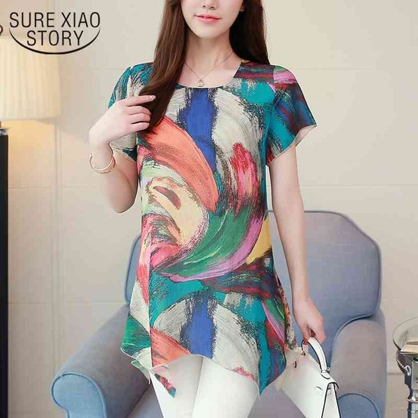 summer print chiffon blouse shirt fashion plus size 4xlchiffon women camisa short sleeve clothing blusas 0187 30 210508, White
summer print chiffon blouse shirt fashion plus size 4xlchiffon women camisa short sleeve clothing blusas 0187 30 210508, White