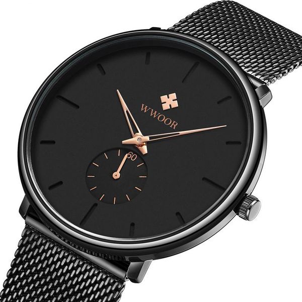 wristwatches qzywjia 2021 simple design waterproof stainless steel mesh ultra-thin dial men's watch quartz, Slivery;brown
wristwatches qzywjia 2021 simple design waterproof stainless steel mesh ultra-thin dial men's watch quartz, Slivery;brown