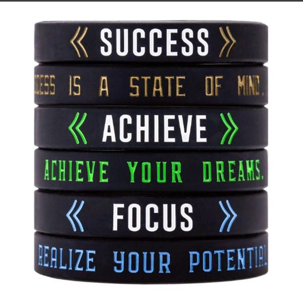 cuff 300pcs success achieve focus sport inspire inspirational motivational silicone wristband rubber band bracelet for man women men, White
cuff 300pcs success achieve focus sport inspire inspirational motivational silicone wristband rubber band bracelet for man women men, White