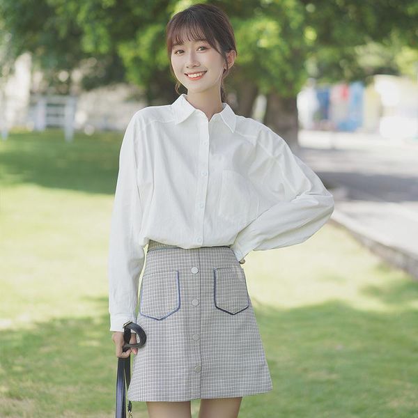 turn down collar long sleeve single breast blouse women work style office lady white blusas mujer autumn 2021 shirt femme women's blous
turn down collar long sleeve single breast blouse women work style office lady white blusas mujer autumn 2021 shirt femme women's blous