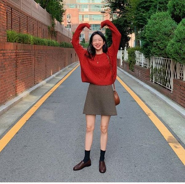 women's tracksuits winter red sweater women pullover girls vintage autumn elegant female knitted oversize skinny mini skirt suits, Gray
women's tracksuits winter red sweater women pullover girls vintage autumn elegant female knitted oversize skinny mini skirt suits, Gray