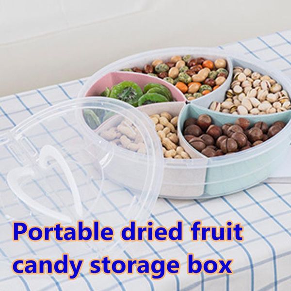 portable dried fruit tray household compartment with lid sealed box snack candy storage jewelry dishes & plates
portable dried fruit tray household compartment with lid sealed box snack candy storage jewelry dishes & plates