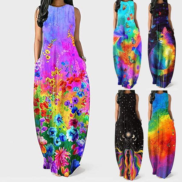 casual dresses women's summer maxi dress ladies stripe sleeveless long plus size daily 2021 vestidos mujer verano, Black;gray
casual dresses women's summer maxi dress ladies stripe sleeveless long plus size daily 2021 vestidos mujer verano, Black;gray