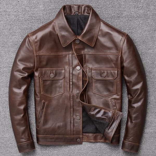 men's leather & faux 2021 spring autumn fashion men moto style jacket natural cowhide man casual slim biker jackets b274, Black
men's leather & faux 2021 spring autumn fashion men moto style jacket natural cowhide man casual slim biker jackets b274, Black