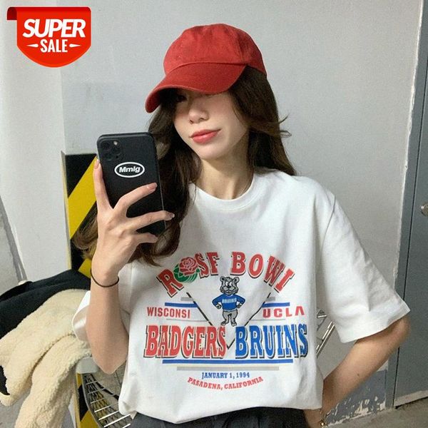 heygirl black brother korean version of loose printed short-sleeved t-shirt women's thin bottoming #hw7c, White
heygirl black brother korean version of loose printed short-sleeved t-shirt women's thin bottoming #hw7c, White