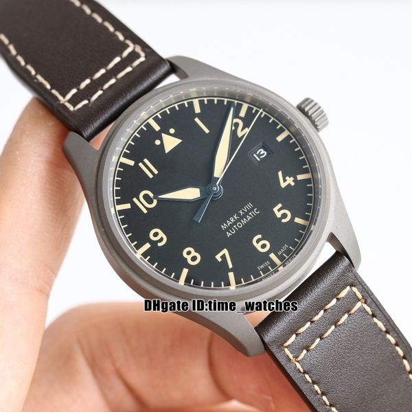 version 39mm miyota 9015 automatic mens watch titanium steel case iw327006 date black dial brown leather new gents sport watches, Slivery;brown
version 39mm miyota 9015 automatic mens watch titanium steel case iw327006 date black dial brown leather new gents sport watches, Slivery;brown