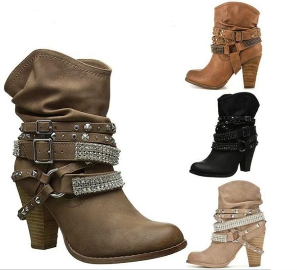 boots models fashion women's thick high heel round toe short rivet rhinestone large size lady shoes wfxsj007, Black
boots models fashion women's thick high heel round toe short rivet rhinestone large size lady shoes wfxsj007, Black