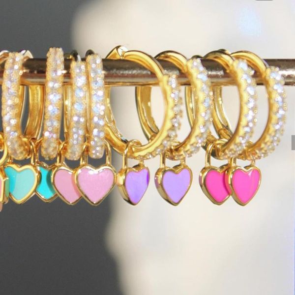 hoop & huggie boho multicolor lover heart cz zircon pendant earrings for women luxulry enamel cute circle small brincos, Golden;silver
hoop & huggie boho multicolor lover heart cz zircon pendant earrings for women luxulry enamel cute circle small brincos, Golden;silver