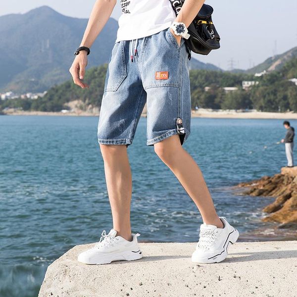 men's jeans 2021 shorts loose simple pants summer casual solid korean fashion overalls, Blue
men's jeans 2021 shorts loose simple pants summer casual solid korean fashion overalls, Blue