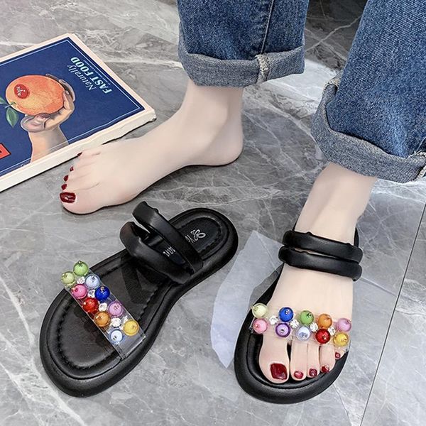 sandals rimocy fashion color pearl summer for women flat comfortable soft platform slippers woman 2021 dual-purpose beach shoes, Black
sandals rimocy fashion color pearl summer for women flat comfortable soft platform slippers woman 2021 dual-purpose beach shoes, Black