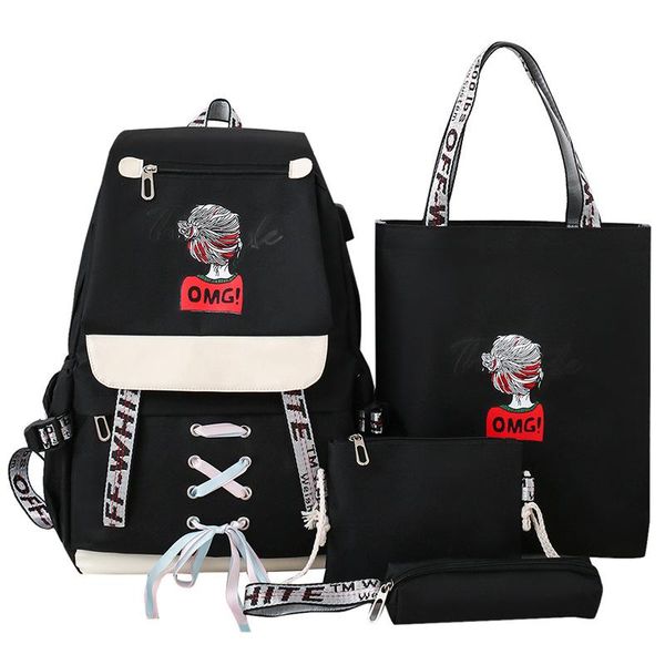 school bags axzspdy female large capacity 3 to 6 grade teenagers girls backpacks 4pcs set children's waterproof shoulder
school bags axzspdy female large capacity 3 to 6 grade teenagers girls backpacks 4pcs set children's waterproof shoulder