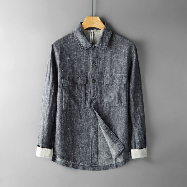 men's casual shirts autumn long-sleeved brand linen jacket for men loose multi-pocket jackets male chaqueta jaqueta jas 45lo, White;black
men's casual shirts autumn long-sleeved brand linen jacket for men loose multi-pocket jackets male chaqueta jaqueta jas 45lo, White;black