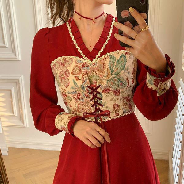 dresses patchwork party spring elegant designer lace midi female casual print french retro women dlxr, Black;gray
dresses patchwork party spring elegant designer lace midi female casual print french retro women dlxr, Black;gray