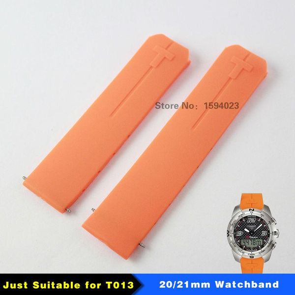 watch bands 20mm 21mm t013 band t-touch ii expert orange silicone rubber strap for t013420a or t047420a, Black;brown
watch bands 20mm 21mm t013 band t-touch ii expert orange silicone rubber strap for t013420a or t047420a, Black;brown