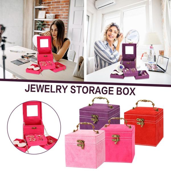 40# jewelry organizer large box high capacity casket makeup storage leather beauty travel boxes & bins
40# jewelry organizer large box high capacity casket makeup storage leather beauty travel boxes & bins