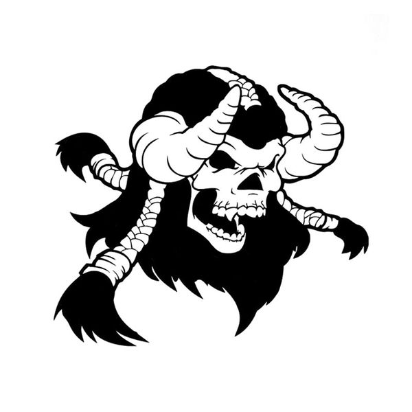 16.8*15cm coolest skull skeleton horns braid death monster fear car sticker vinyl c16-0075
16.8*15cm coolest skull skeleton horns braid death monster fear car sticker vinyl c16-0075