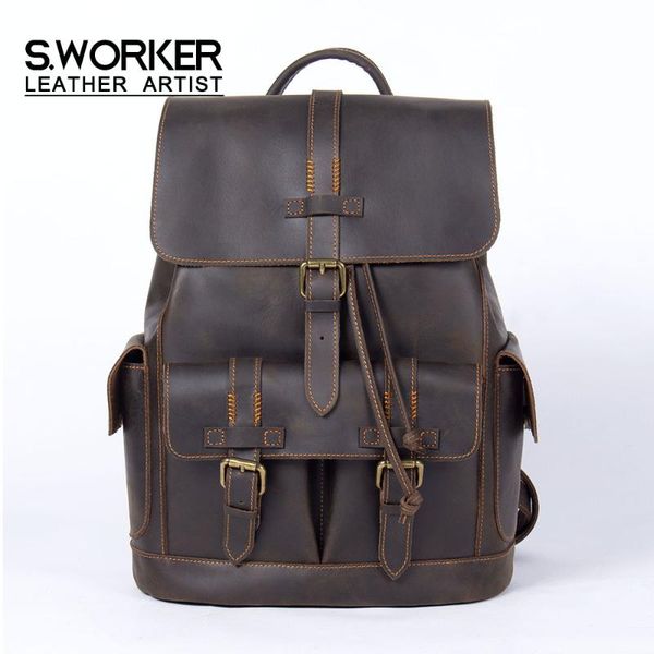 backpack s.worker vintage genuine leather laptravel bag school classic paratroopers outdoor weekender shoulder
backpack s.worker vintage genuine leather laptravel bag school classic paratroopers outdoor weekender shoulder