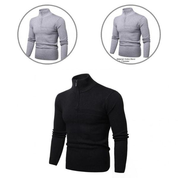 men's sweaters zipper fabulous anti-pilling spring sweater thermal autumn fit, White;black
men's sweaters zipper fabulous anti-pilling spring sweater thermal autumn fit, White;black