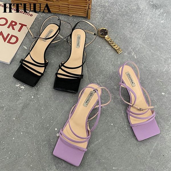 slippers htuua 2021 narrow band women sandals square open toe thin heels gladiator summer shoes woman sx4093, Black
slippers htuua 2021 narrow band women sandals square open toe thin heels gladiator summer shoes woman sx4093, Black